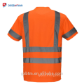 Gros 100% Polyester tricoté Birdeye maille tissu haute visibilité réfléchissant travail de sécurité T-shirt pour les hommes